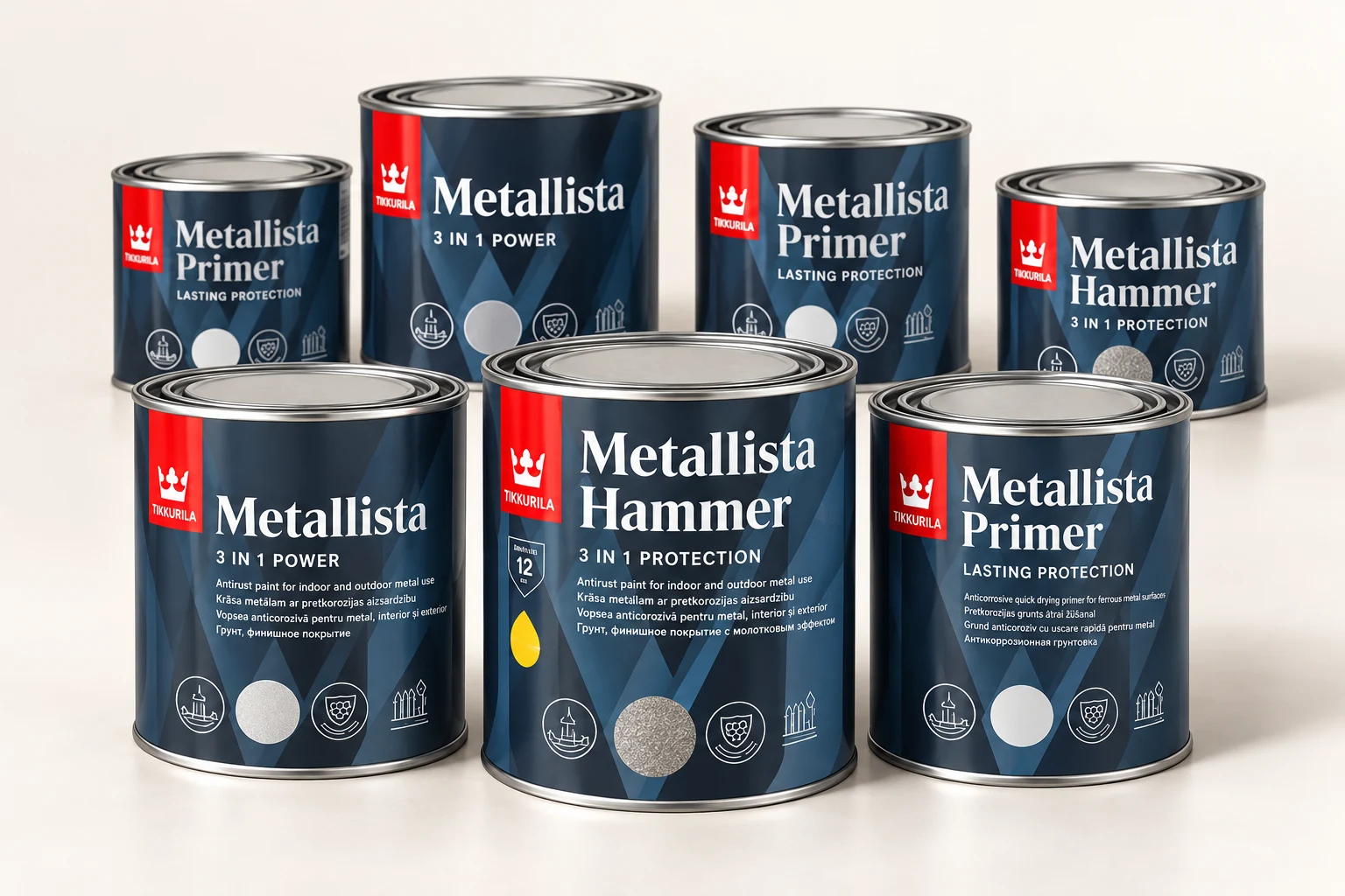 Банки красок Tikkurila Metallista